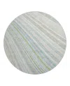 Dalyn Rug Company Dalyn Neo No14 Round Area Rug, 8' X 8' In White