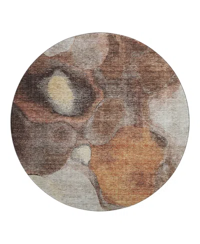 Dalyn Rug Company Dalyn Neo No2 Round Area Rug, 8' X 8' In Brown