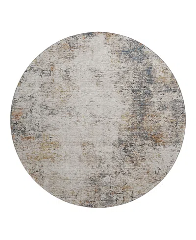 Dalyn Rug Company Dalyn Neo No4 Round Area Rug, 8' X 8' In Gray