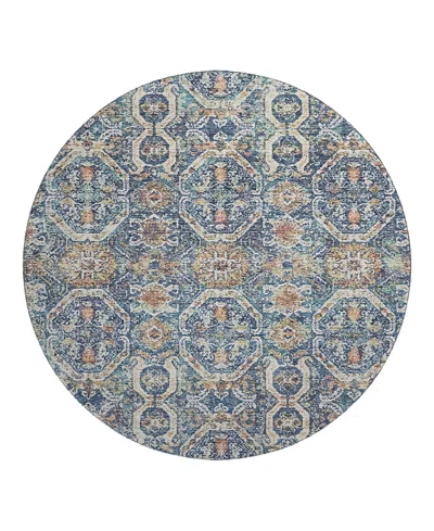 Dalyn Rug Company Dalyn Neo No6 Round Area Rug, 8' X 8' In Blue