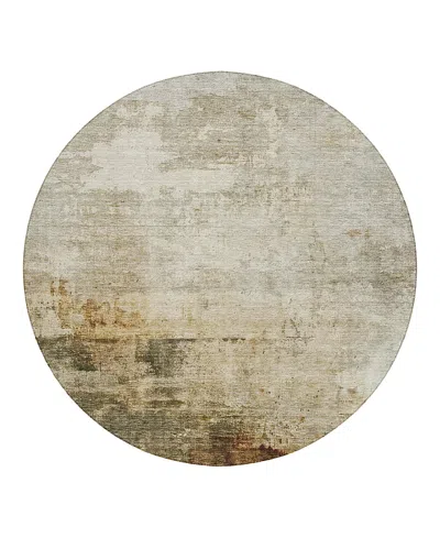 Dalyn Rug Company Dalyn Nouveau Nv1 Round Area Rug, 8' X 8' In Sand