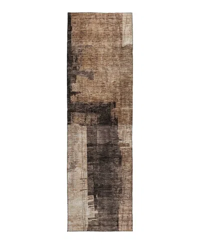 Dalyn Rug Company Dalyn Nouveau Nv10 Runner Area Rug, 2'3 X 7'6 In Brown