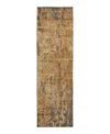 Dalyn Rug Company Dalyn Nouveau Nv11 Runner Area Rug, 2'3 X 7'6 In Brown