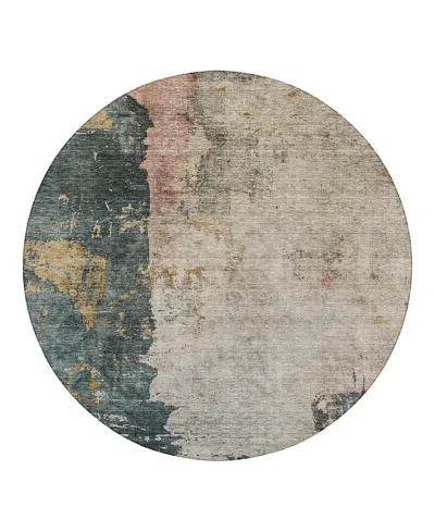 Dalyn Rug Company Dalyn Nouveau Nv15 Round Area Rug, 8' X 8' In Brown