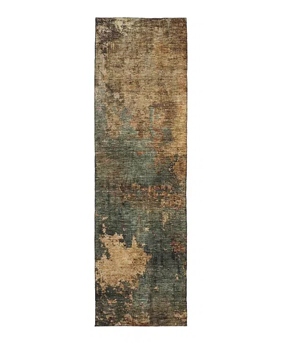 Dalyn Rug Company Dalyn Nouveau Nv19 Runner Area Rug, 2'3 X 7'6 In Green