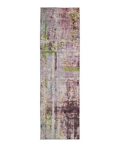Dalyn Rug Company Dalyn Nouveau Nv2 Runner Area Rug, 2'3 X 7'6 In Purple