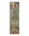 Dalyn Rug Company Dalyn Nouveau Nv22 Runner Area Rug, 2'3 X 7'6 In Green
