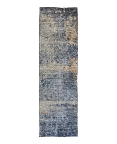 Dalyn Rug Company Dalyn Nouveau Nv25 Runner Area Rug, 2'3 X 7'6 In Blue