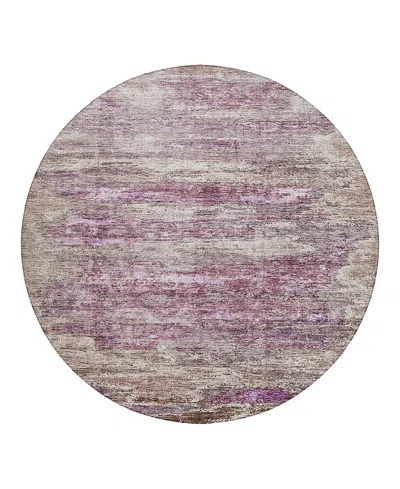 Dalyn Rug Company Dalyn Nouveau Nv4 Round Area Rug, 8' X 8' In Pink