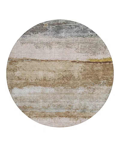 Dalyn Rug Company Dalyn Nouveau Nv5 Round Area Rug, 8' X 8' In Sand