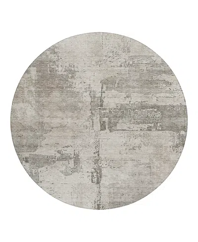 Dalyn Rug Company Dalyn Nouveau Nv8 Round Area Rug, 8' X 8' In Sand