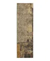 Dalyn Rug Company Dalyn Nouveau Nv9 Runner Area Rug, 2'3 X 7'6 In Brown