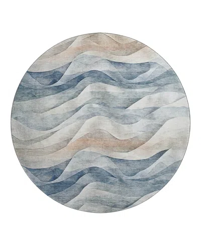 Dalyn Rug Company Dalyn Pacifica Pa3 Round Area Rug, 8' X 8' In Blue