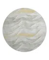 Dalyn Rug Company Dalyn Pacifica Pa3 Round Area Rug, 8' X 8' In Silver