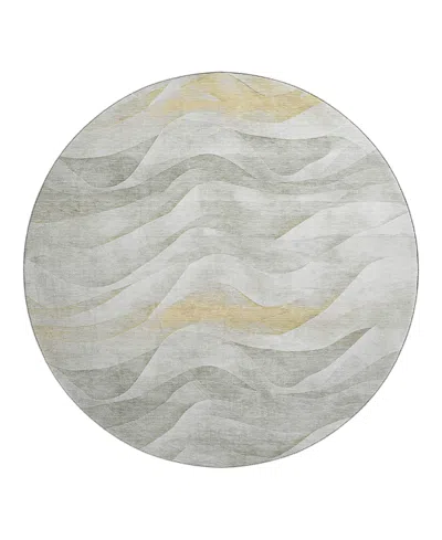 Dalyn Rug Company Dalyn Pacifica Pa3 Round Area Rug, 8' X 8' In Silver