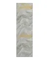 Dalyn Rug Company Dalyn Pacifica Pa3 Runner Area Rug, 2'3 X 7'6 In Silver