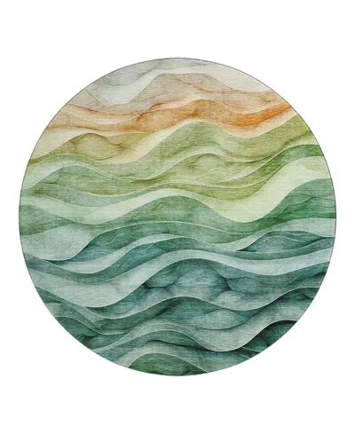Dalyn Rug Company Dalyn Pacifica Pa4 Round Area Rug, 8' X 8' In Blue