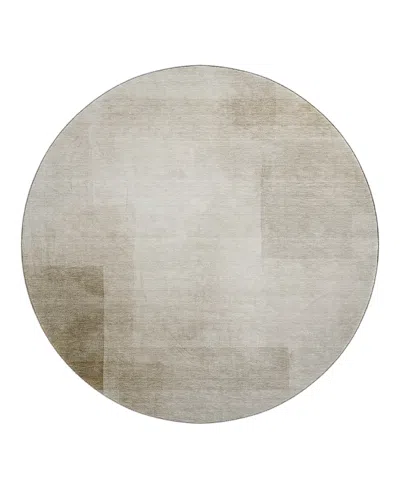 Dalyn Rug Company Dalyn Pacifica Pa5 Round Area Rug, 8' X 8' In Brown