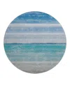 Dalyn Rug Company Dalyn Pacifica Pa7 Round Area Rug, 8' X 8' In Blue