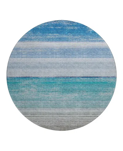 Dalyn Rug Company Dalyn Pacifica Pa7 Round Area Rug, 8' X 8' In Blue