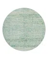 Dalyn Rug Company Dalyn Portico Washable Po1 Round Area Rug, 8' X 8' In Green