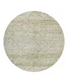 Dalyn Rug Company Dalyn Portico Washable Po1 Round Area Rug, 8' X 8' In Sand