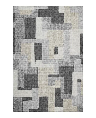 Dalyn Rug Company Dalyn Portico Washable Po3 Area Rug, 3' X 5' In Gray
