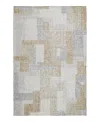 Dalyn Rug Company Dalyn Portico Washable Po3 Area Rug, 8' X 10' In White