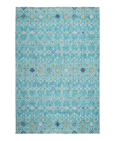 Dalyn Rug Company Dalyn Portico Washable Po4 Area Rug, 8' X 10' In Blue