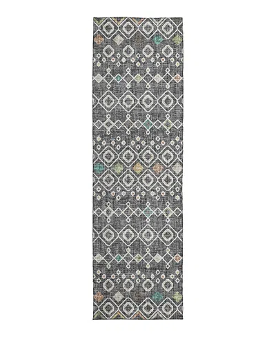 Dalyn Rug Company Dalyn Portico Washable Po4 Runner Area Rug, 2'3 X 7'6 In Gray