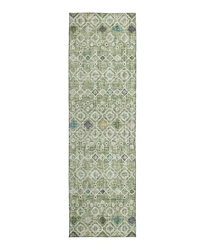 Dalyn Rug Company Dalyn Portico Washable Po4 Runner Area Rug, 2'3 X 7'6 In Green