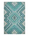 Dalyn Rug Company Dalyn Portico Washable Po5 Area Rug, 5' X 7'6 In Blue