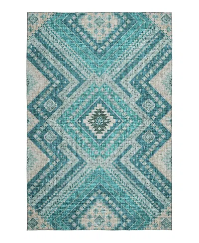 Dalyn Rug Company Dalyn Portico Washable Po5 Area Rug, 8' X 10' In Blue