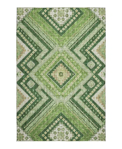 Dalyn Rug Company Dalyn Portico Washable Po5 Area Rug, 8' X 10' In Green