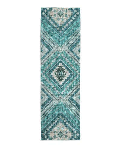 Dalyn Rug Company Dalyn Portico Washable Po5 Runner Area Rug, 2'3 X 7'6 In Blue