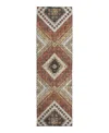 Dalyn Rug Company Dalyn Portico Washable Po5 Runner Area Rug, 2'3 X 7'6 In Brown