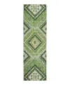 Dalyn Rug Company Dalyn Portico Washable Po5 Runner Area Rug, 2'3 X 7'6 In Green