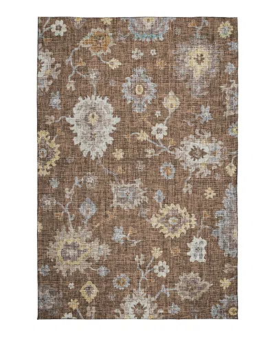 Dalyn Rug Company Dalyn Portico Washable Po6 Area Rug, 5' X 7'6 In Brown