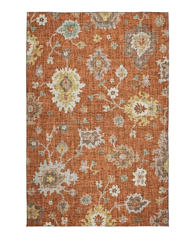 Dalyn Rug Company Dalyn Portico Washable Po6 Area Rug, 5' X 7'6 In Red