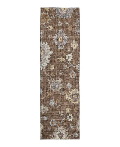 Dalyn Rug Company Dalyn Portico Washable Po6 Runner Area Rug, 2'3 X 7'6 In Brown