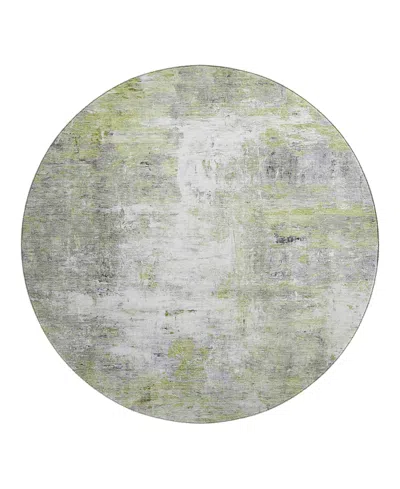 Dalyn Rug Company Dalyn Ravenna Washable Rn1 Round Area Rug, 8' X 8' In Green