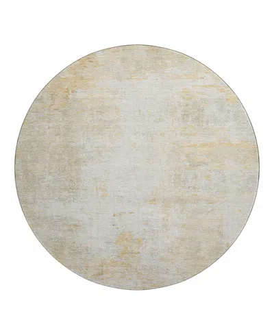 Dalyn Rug Company Dalyn Ravenna Washable Rn1 Round Area Rug, 8' X 8' In Sand