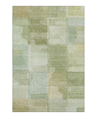 Dalyn Rug Company Dalyn Ravenna Washable Rn10 Area Rug, 5' X 7'6 In Green
