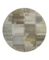 Dalyn Rug Company Dalyn Ravenna Washable Rn10 Round Area Rug, 8' X 8' In Brown
