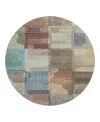 Dalyn Rug Company Dalyn Ravenna Washable Rn10 Round Area Rug, 8' X 8' In Gray