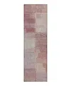 Dalyn Rug Company Dalyn Ravenna Washable Rn10 Runner Area Rug, 2'3 X 7'6 In Pink
