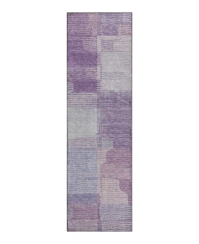 Dalyn Rug Company Dalyn Ravenna Washable Rn10 Runner Area Rug, 2'3 X 7'6 In Purple
