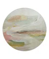 Dalyn Rug Company Dalyn Ravenna Washable Rn11 Round Area Rug, 8' X 8' In Sand
