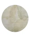 Dalyn Rug Company Dalyn Ravenna Washable Rn12 Round Area Rug, 8' X 8' In Gray