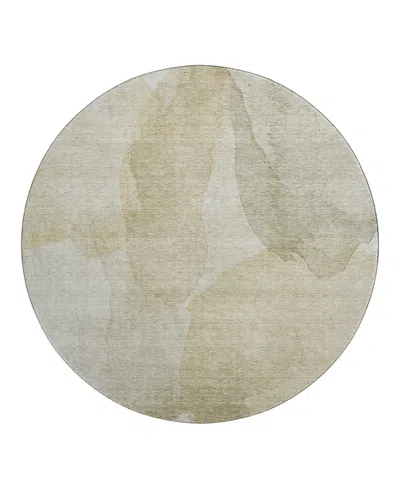 Dalyn Rug Company Dalyn Ravenna Washable Rn12 Round Area Rug, 8' X 8' In Gray